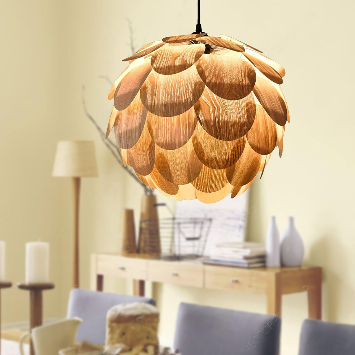 Suspension Bellevue en bois – vue 4