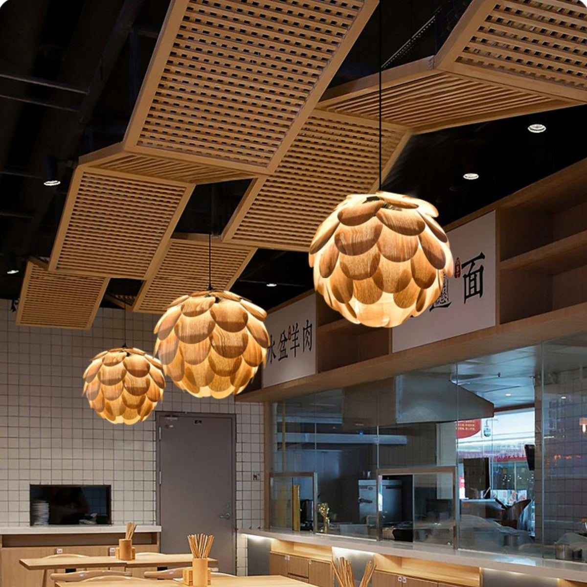 Suspension Bellevue en bois – vue 32