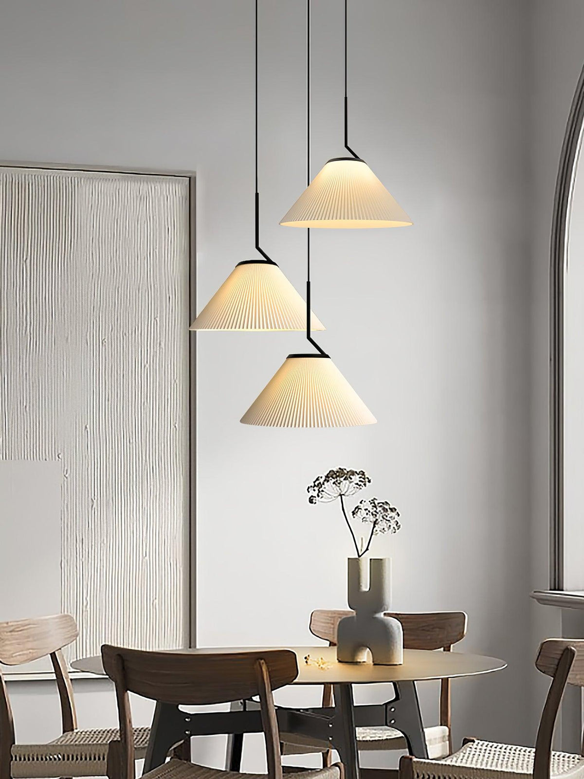 Suspension Joaillier en tissu et métal – vue 10