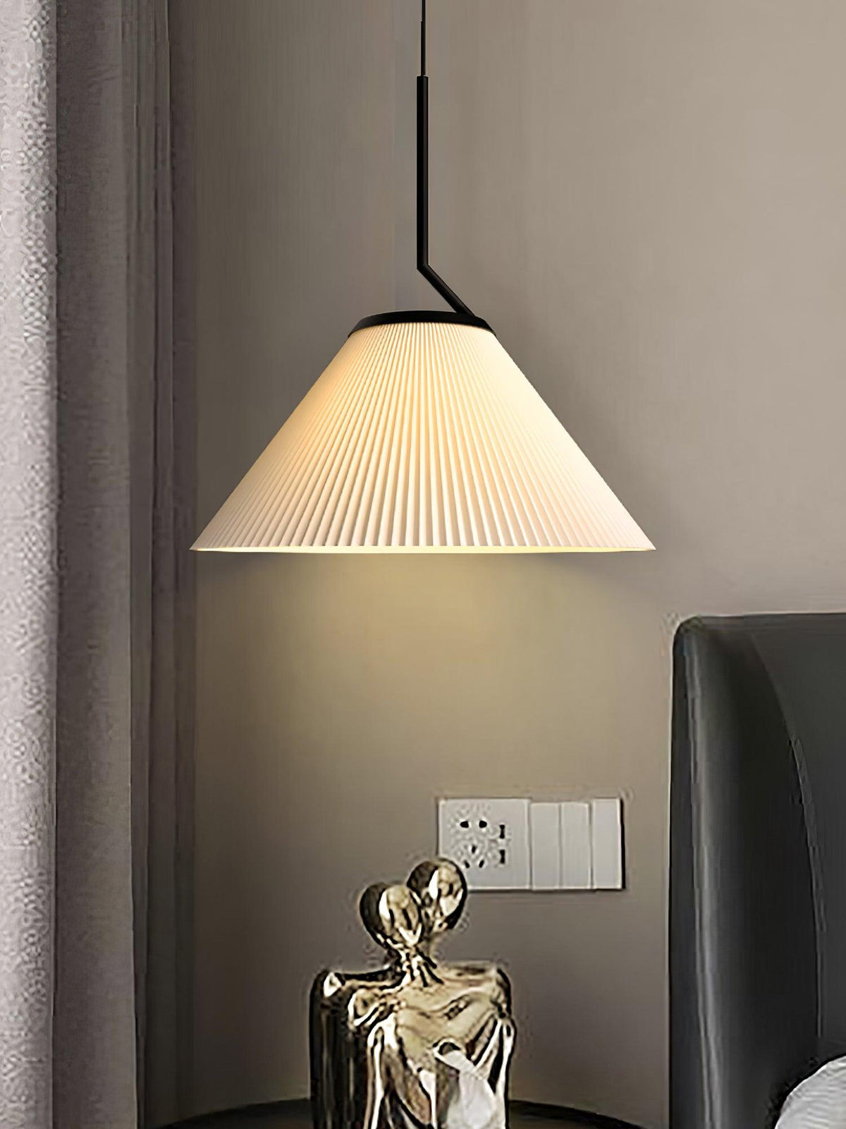 Suspension Joaillier en tissu et métal – vue 4