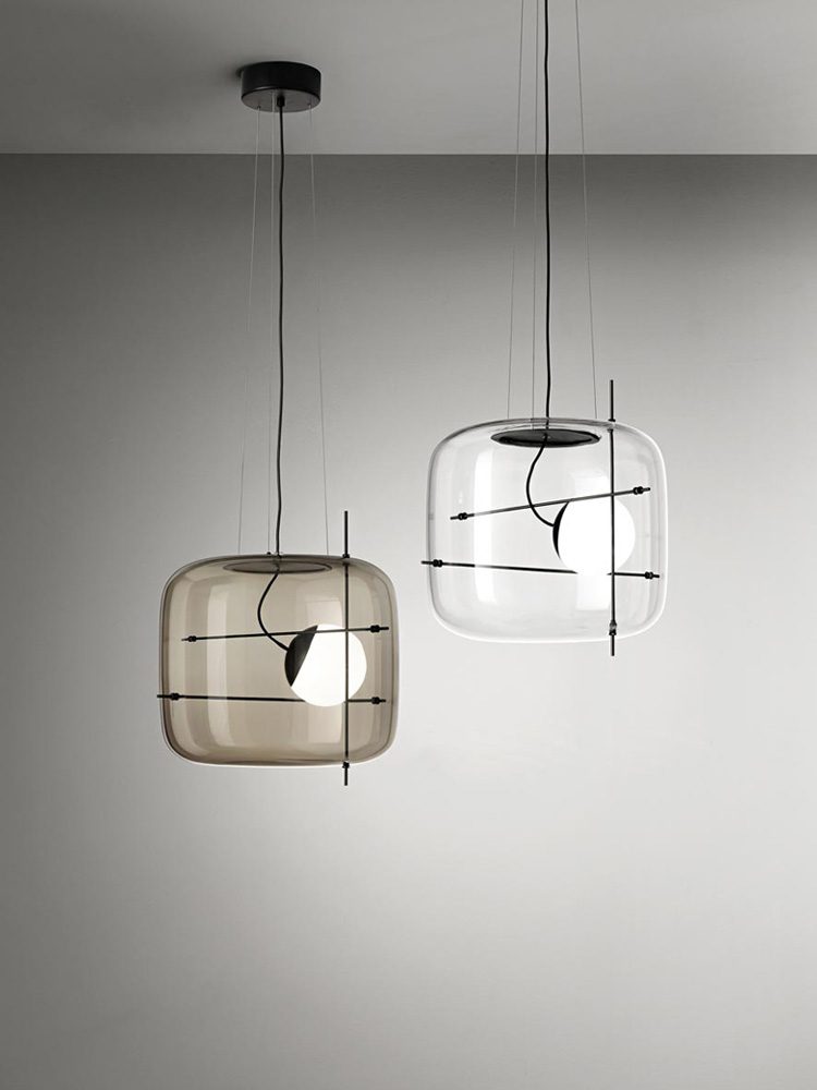 Suspension Frise en verre et métal – vue 9