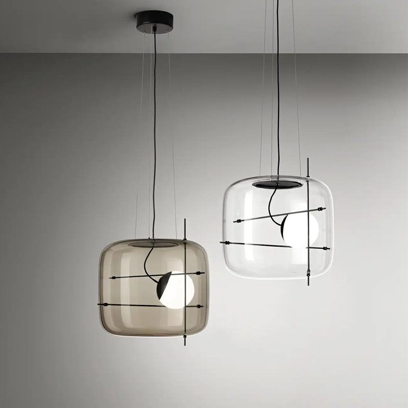 Suspension Frise en verre et métal – vue 3