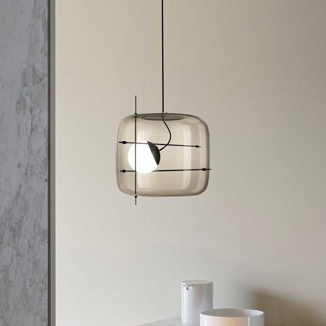 Suspension Frise en verre et métal – vue 4
