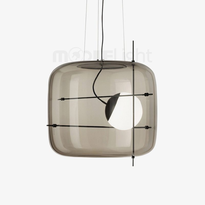 Suspension Frise en verre et métal – vue 15