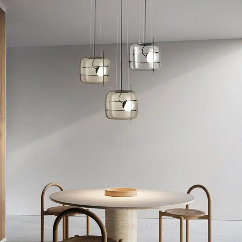Suspension Frise en verre et métal – vue 39