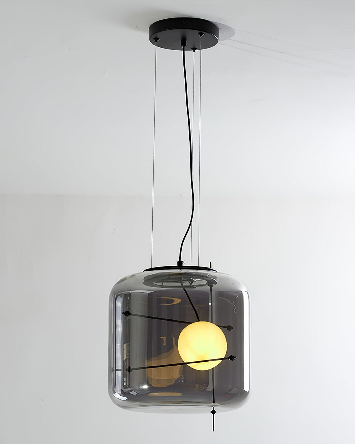 Suspension Frise en verre et métal – vue 20