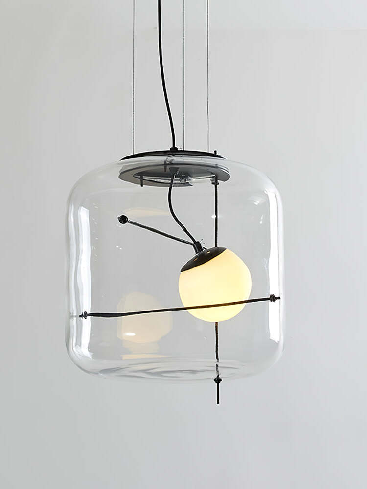 Suspension Frise en verre et métal – vue 31