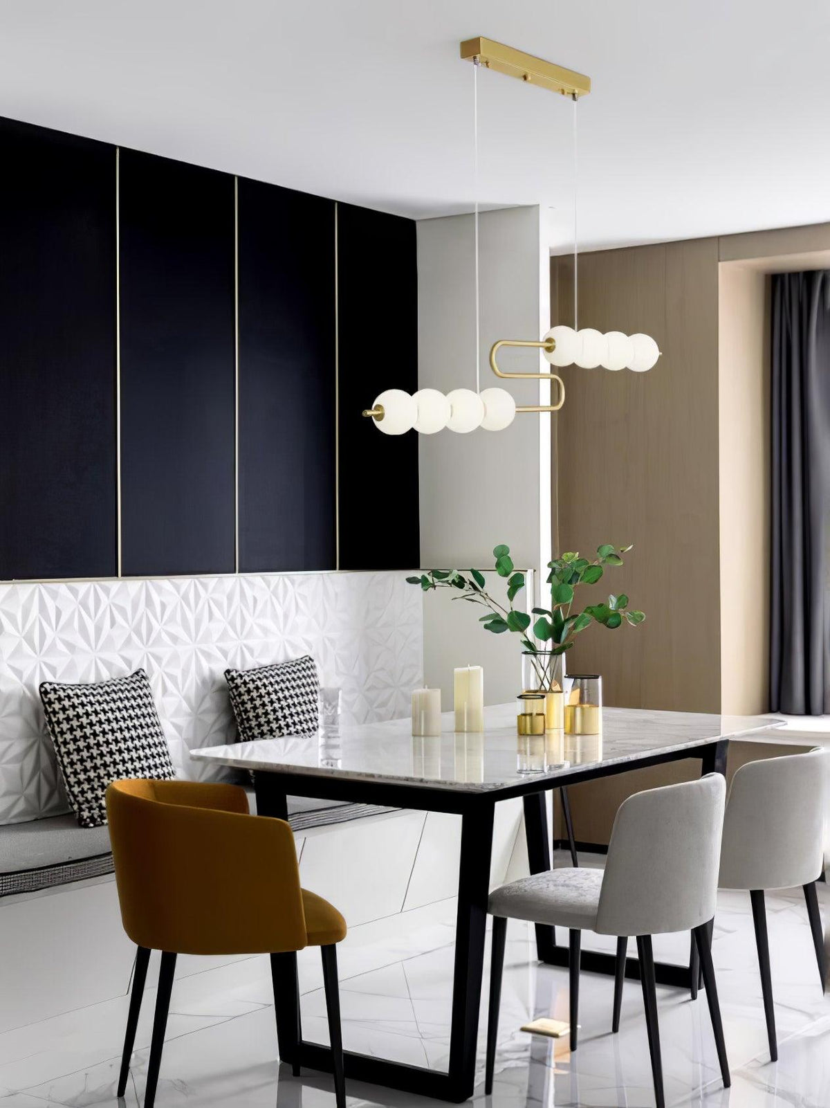 Suspension Fresque en laiton – vue 2