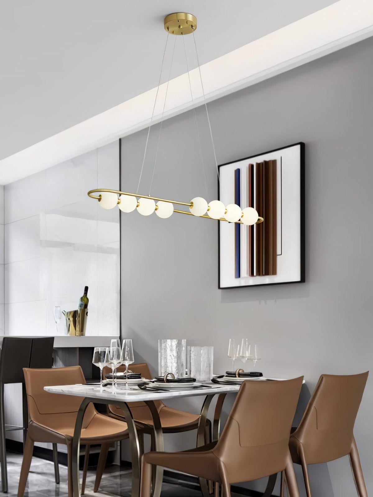 Suspension Fresque en laiton – vue 6