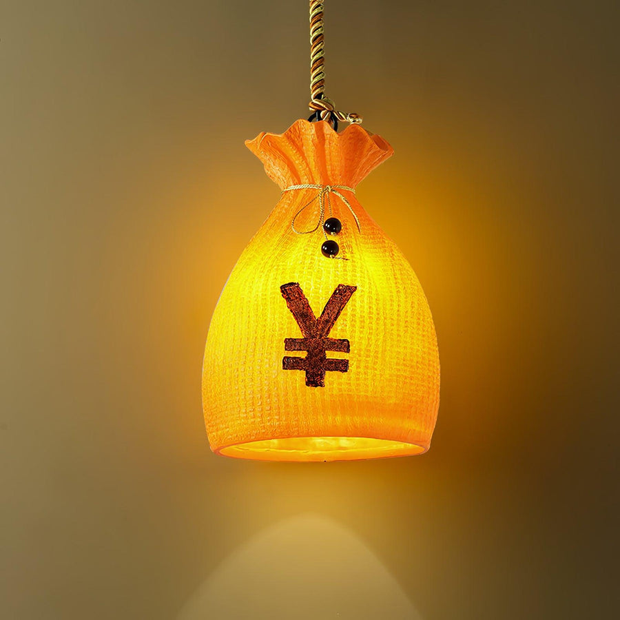 Suspension Tyrol en résine et jute – vue 2