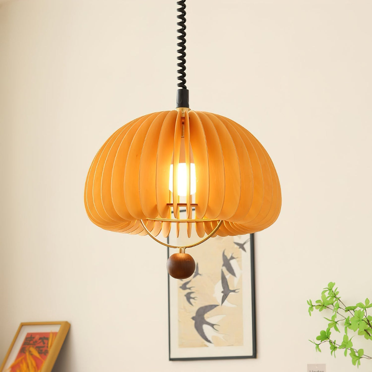 Suspension Margaux en bois et métal – vue 6