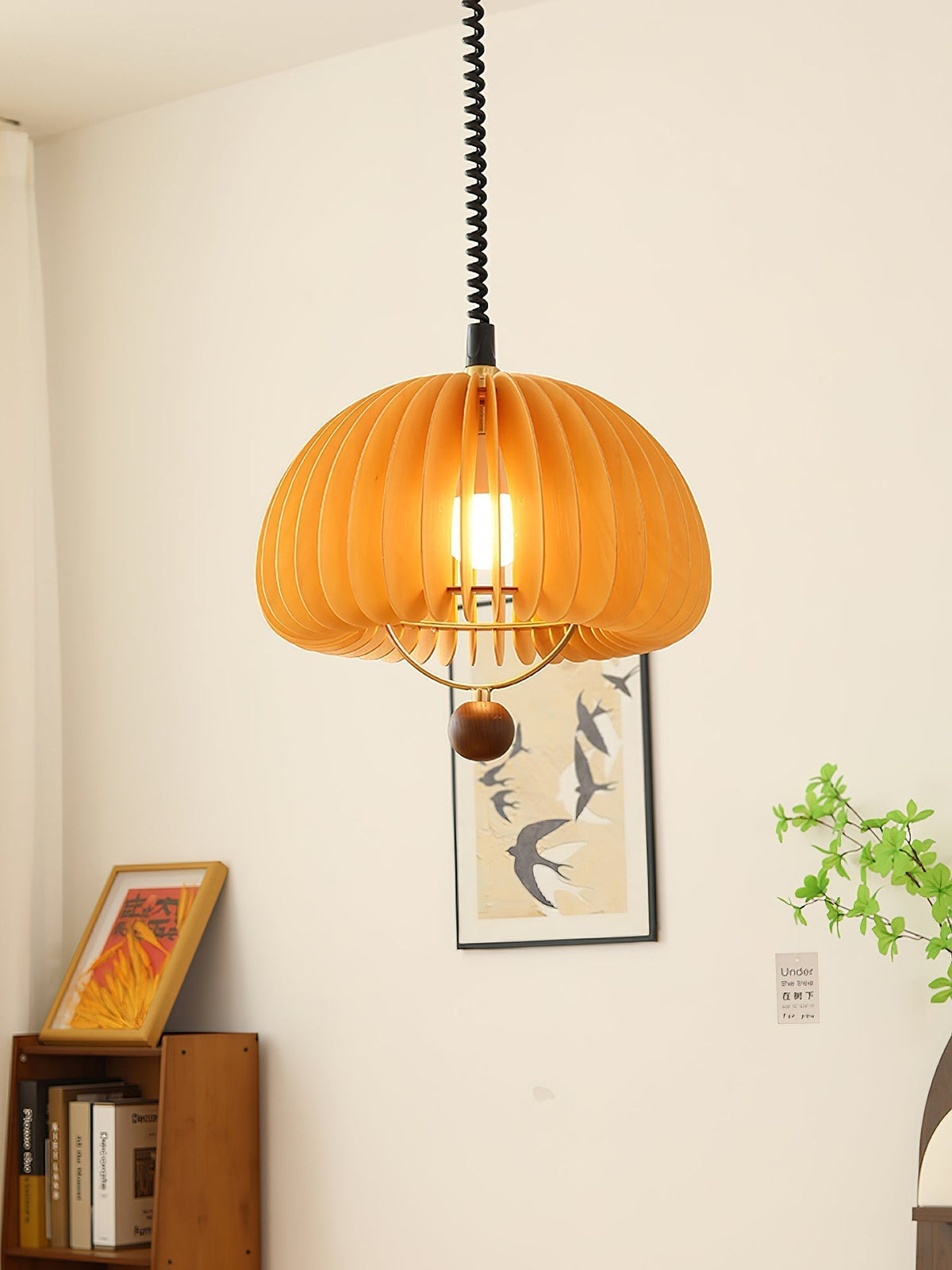 Suspension Margaux en bois et métal – vue 7
