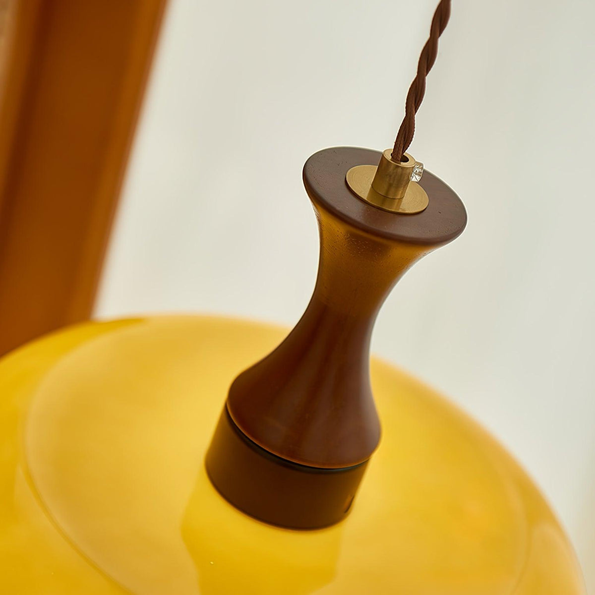 Suspension Camomille en bois et verre – vue 17