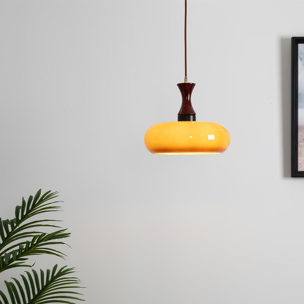 Suspension Camomille en bois et verre – vue 5