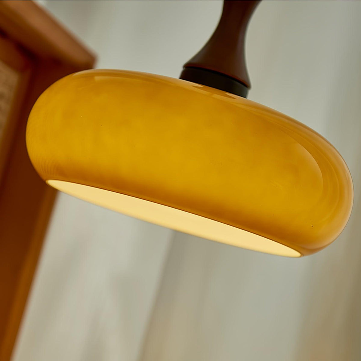 Suspension Camomille en bois et verre – vue 15