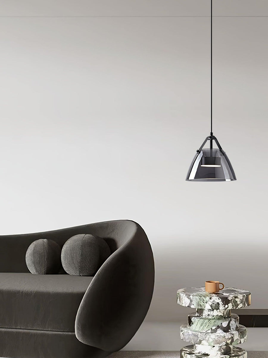 Suspension Caravane en verre et métal – vue 3