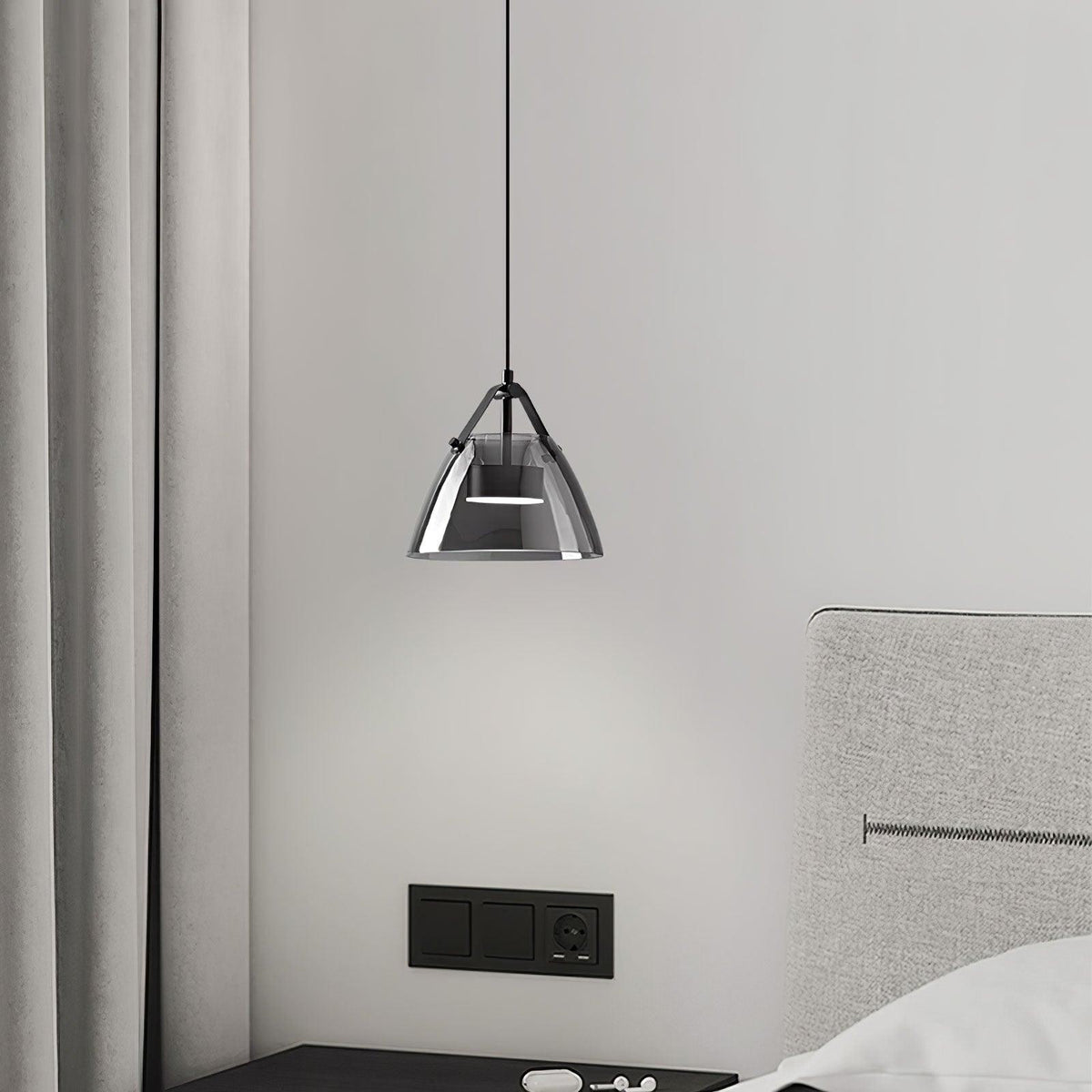 Suspension Caravane en verre et métal – vue 23