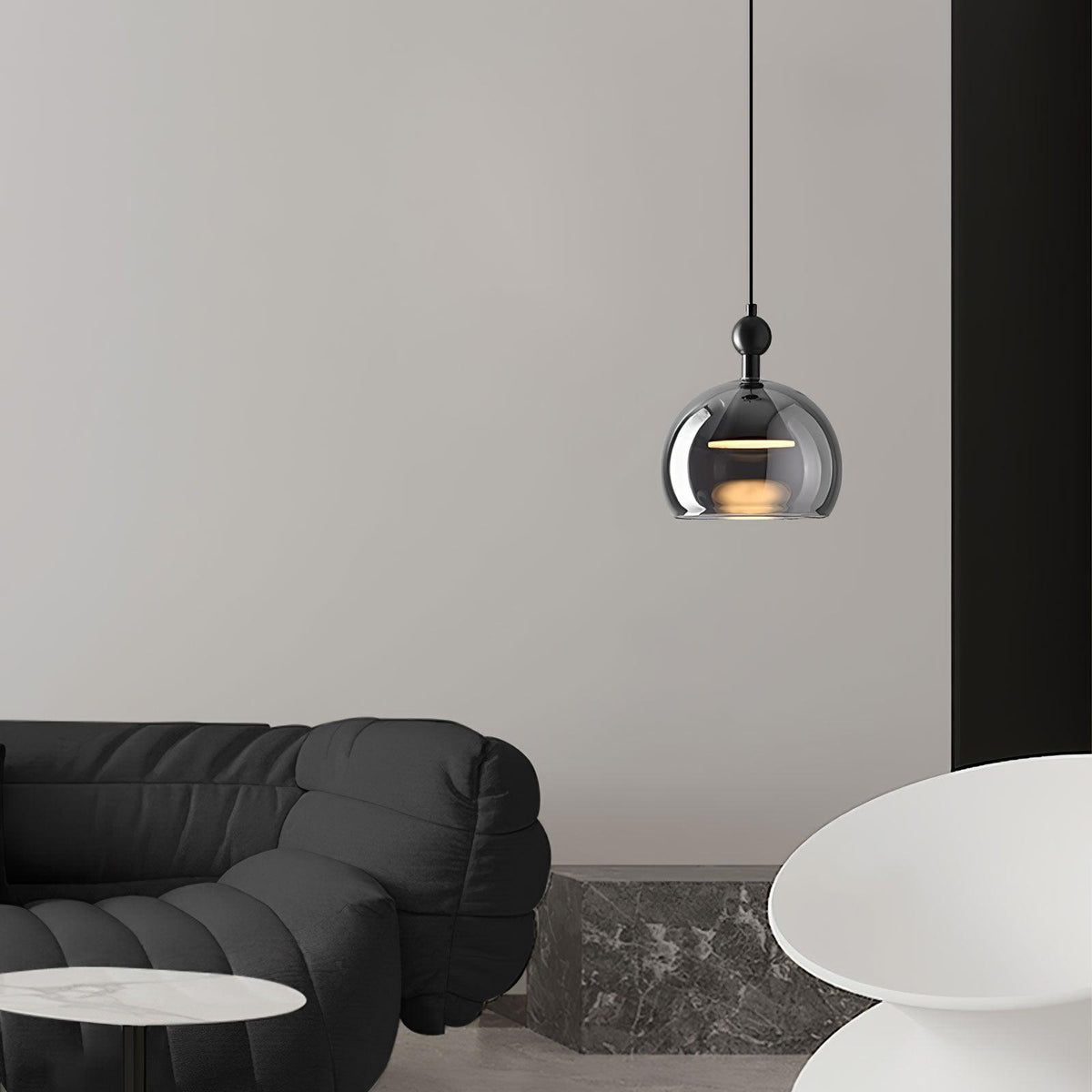 Suspension Caravane en verre et métal – vue 6