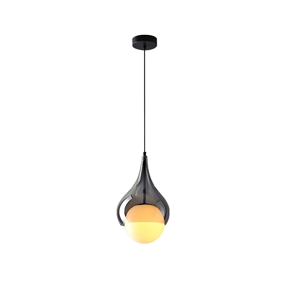 Suspension Caravane en verre et métal – vue 13