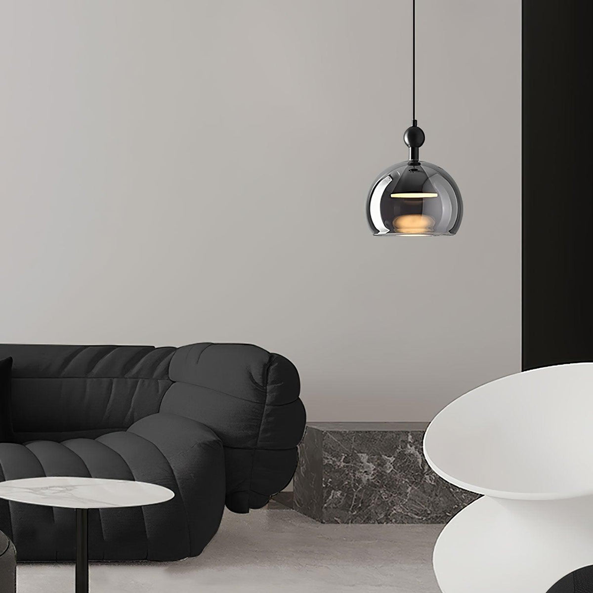 Suspension Caravane en verre et métal – vue 58