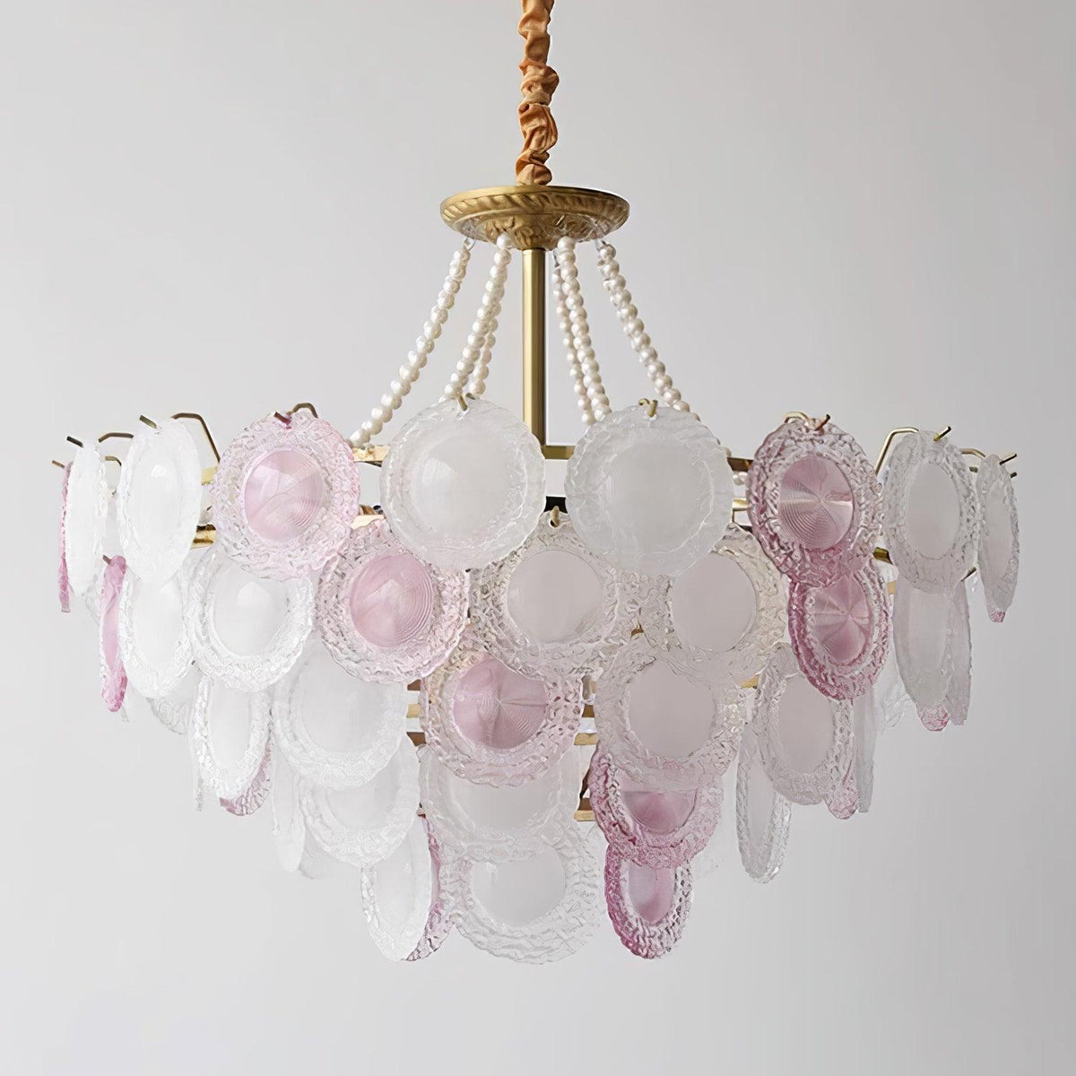 Lustre Framboise en verre et métal – vue 9