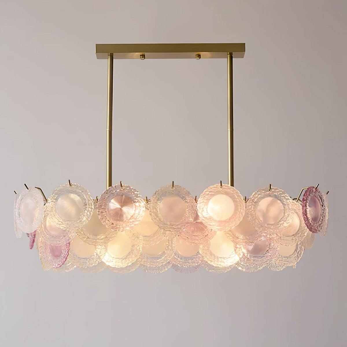 Lustre Framboise en verre et métal – vue 36
