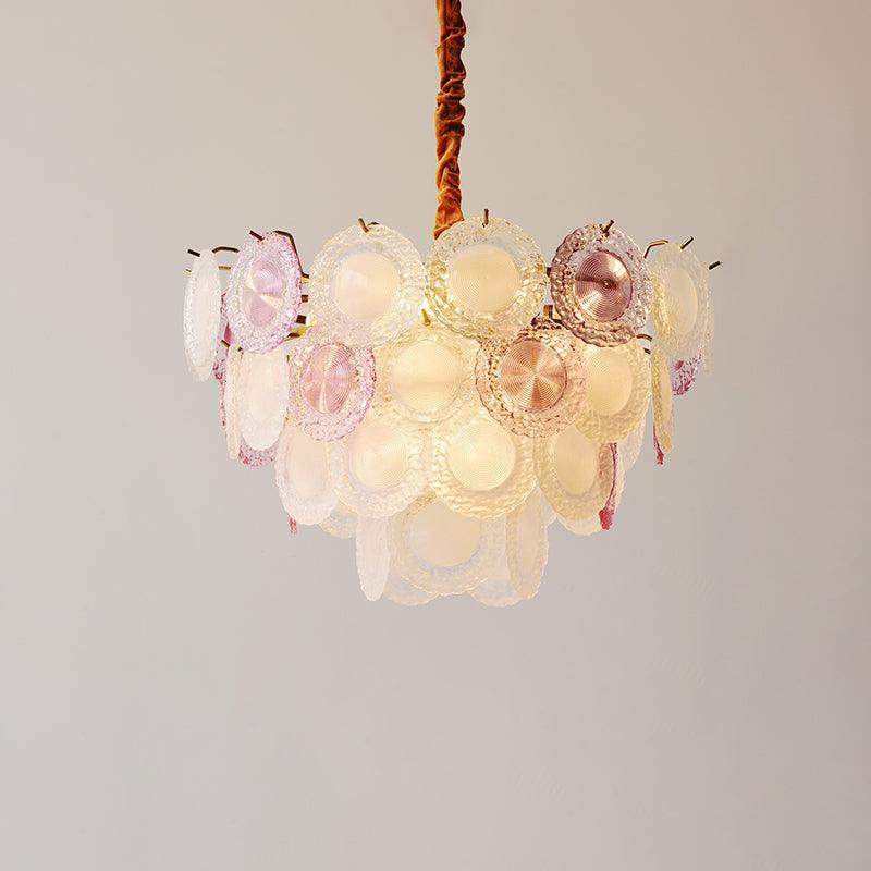 Lustre Framboise en verre et métal – vue 33
