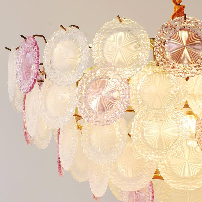 Lustre Framboise en verre et métal – vue 24