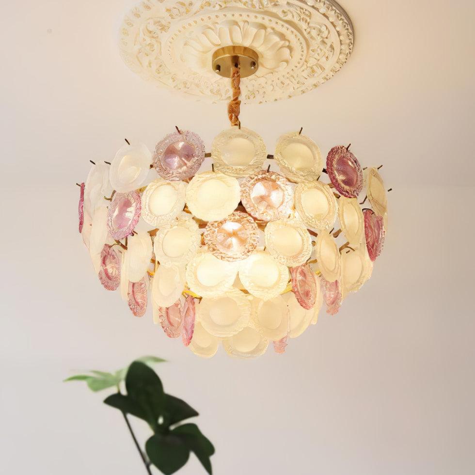 Lustre Framboise en verre et métal – vue 28