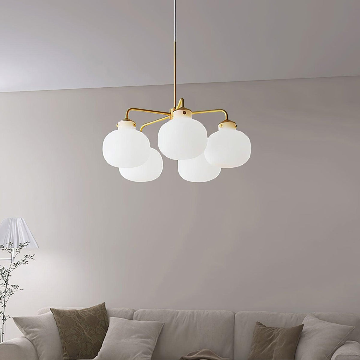 Suspension Adagio en verre et métal – vue 16