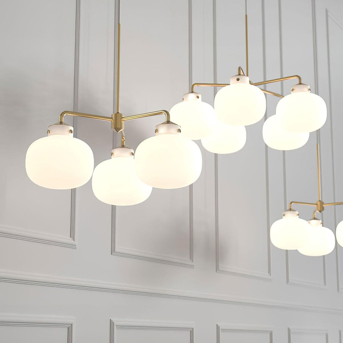 Suspension Adagio en verre et métal – vue 26
