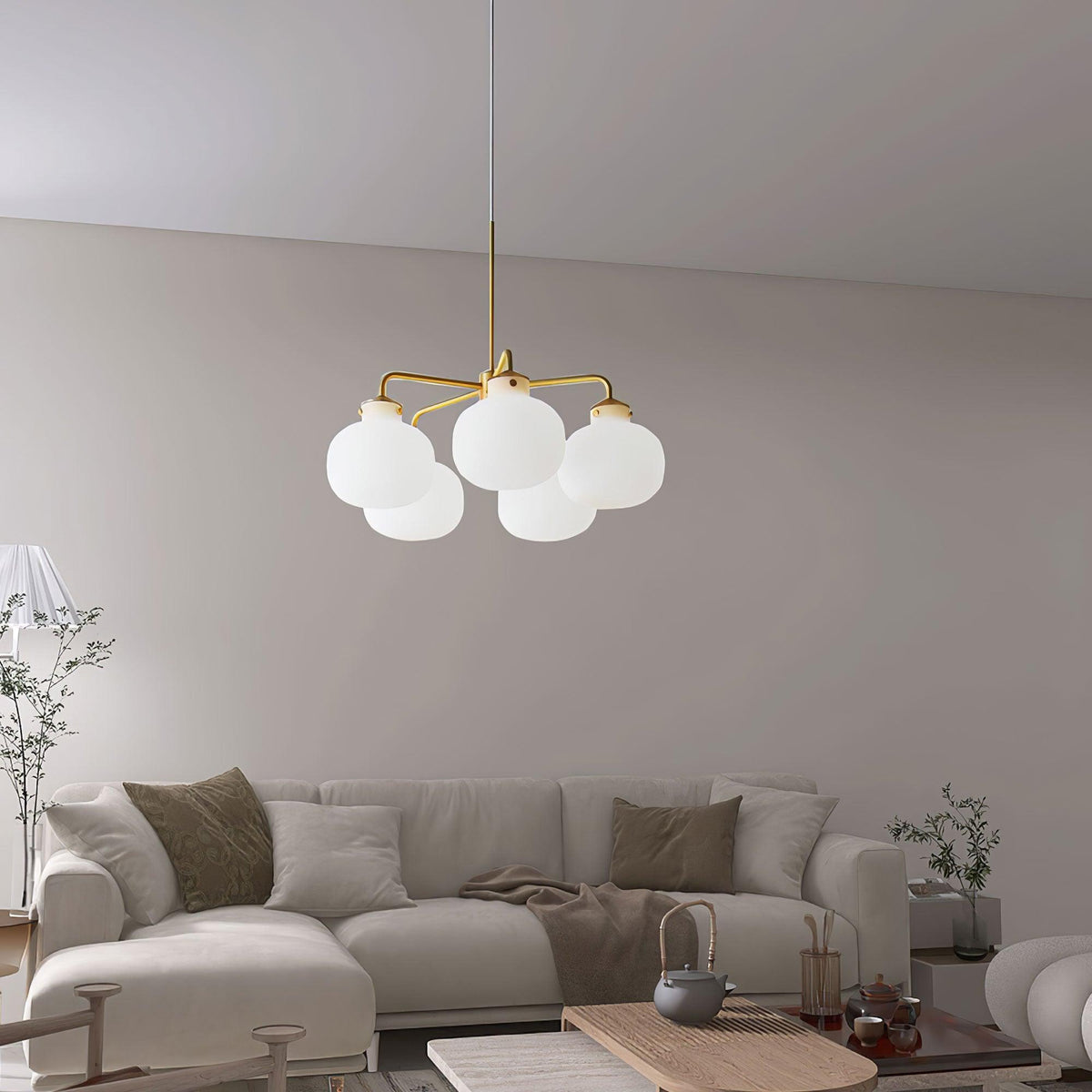 Suspension Adagio en verre et métal – vue 19
