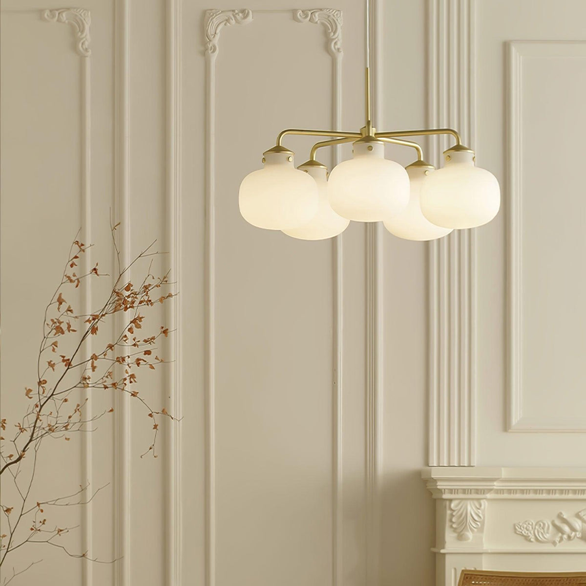 Suspension Adagio en verre et métal – vue 8