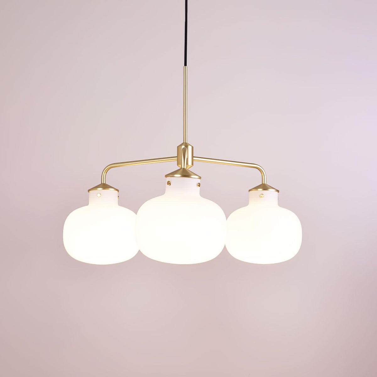 Suspension Adagio en verre et métal – vue 14
