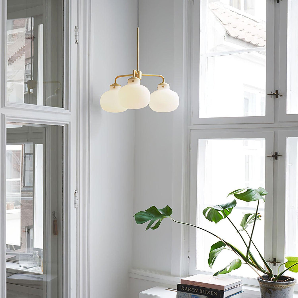 Suspension Adagio en verre et métal – vue 10