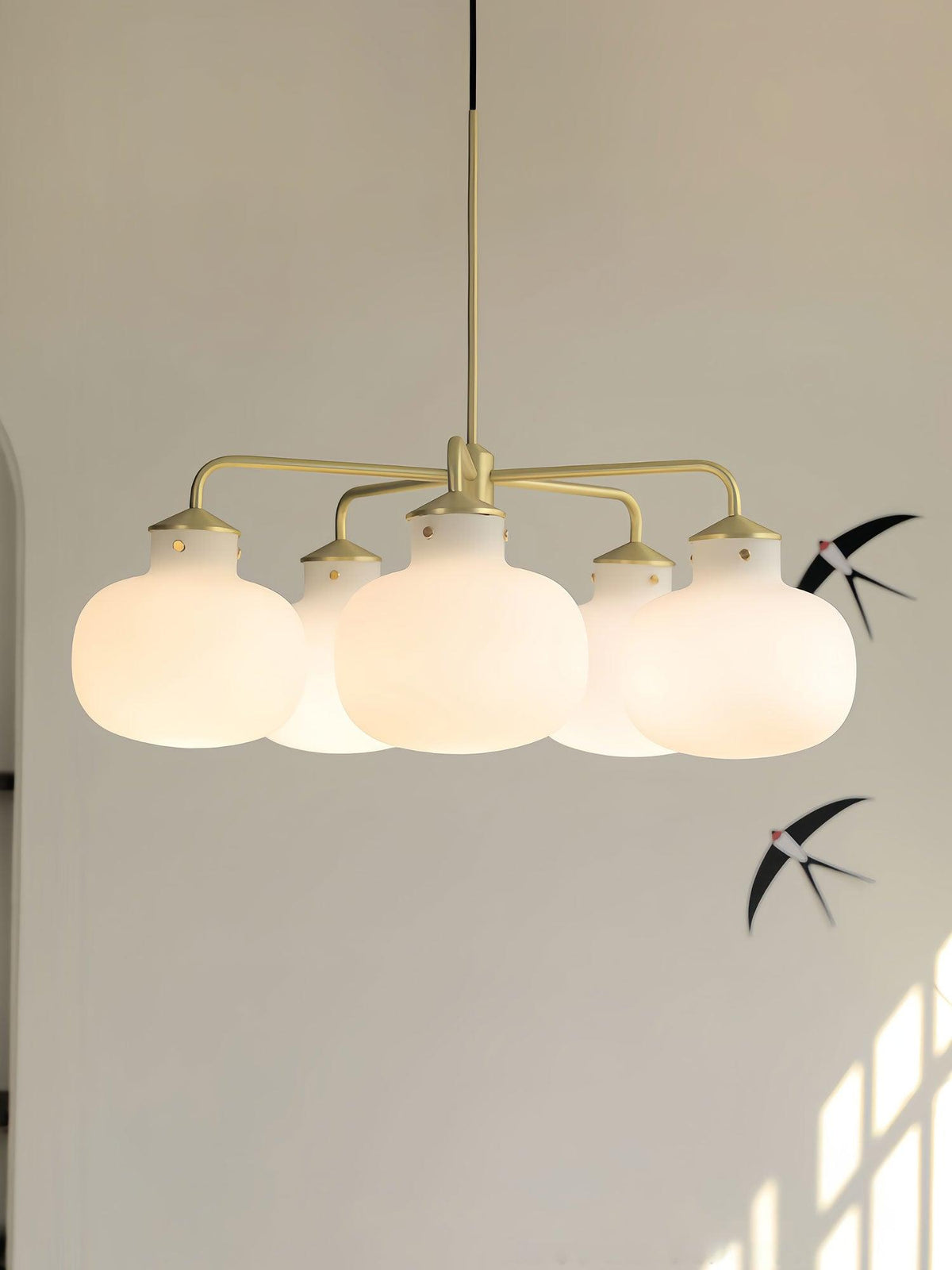 Suspension Adagio en verre et métal – vue 24