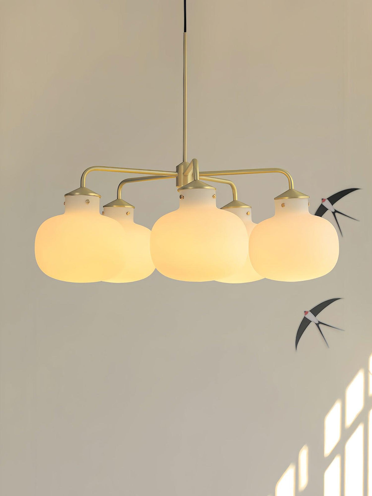 Suspension Adagio en verre et métal – vue 12