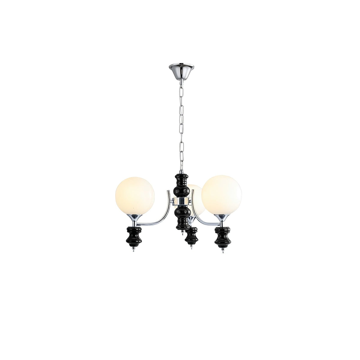Lustre Navette en verre et métal – vue 26