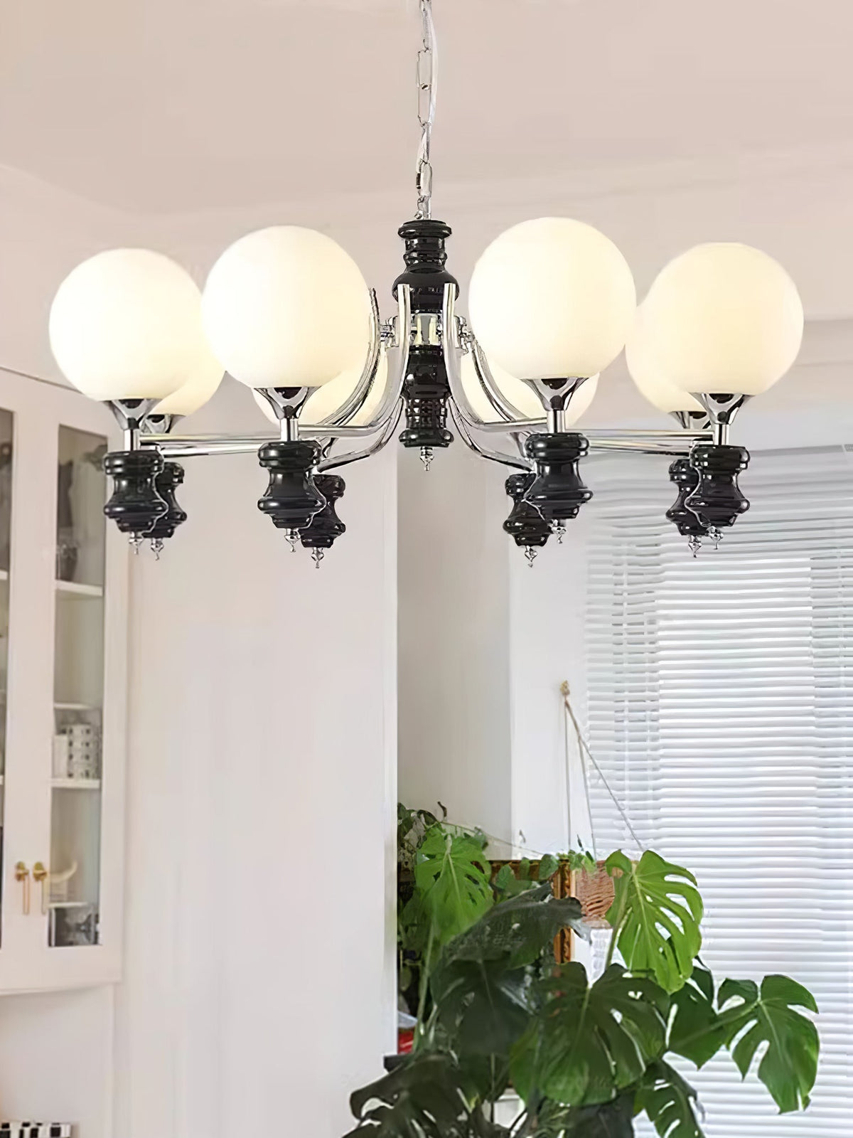 Lustre Navette en verre et métal – vue 37