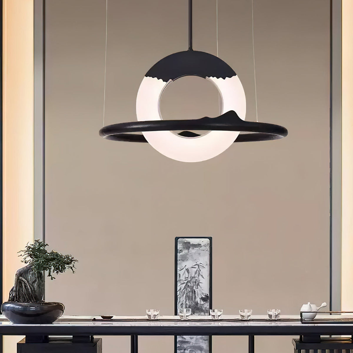 Suspension Sardaigne en bois et métal – vue 4