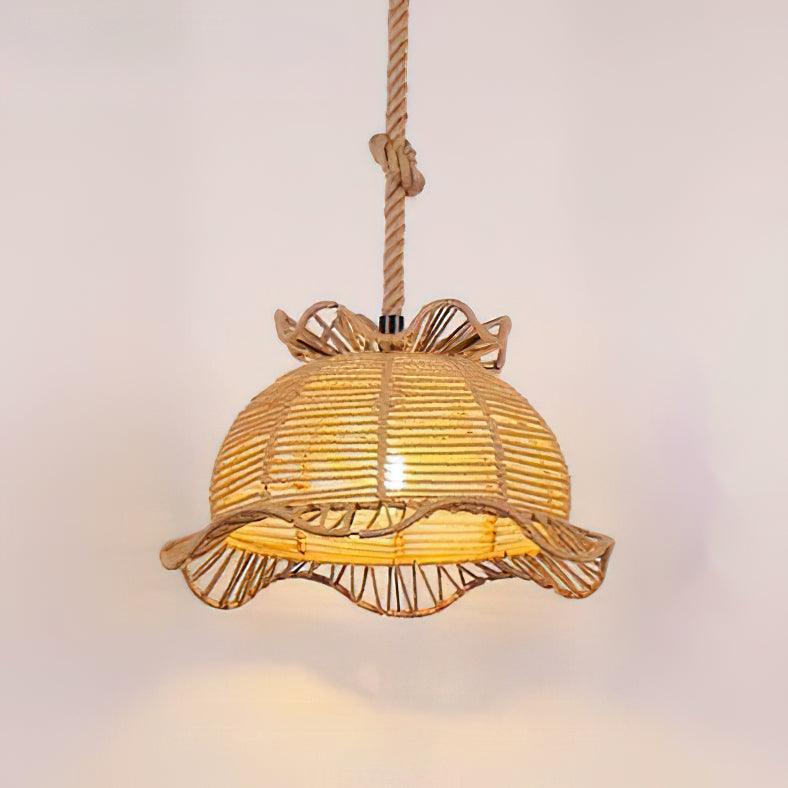 Suspension Quadrille en jute et fer – vue 19