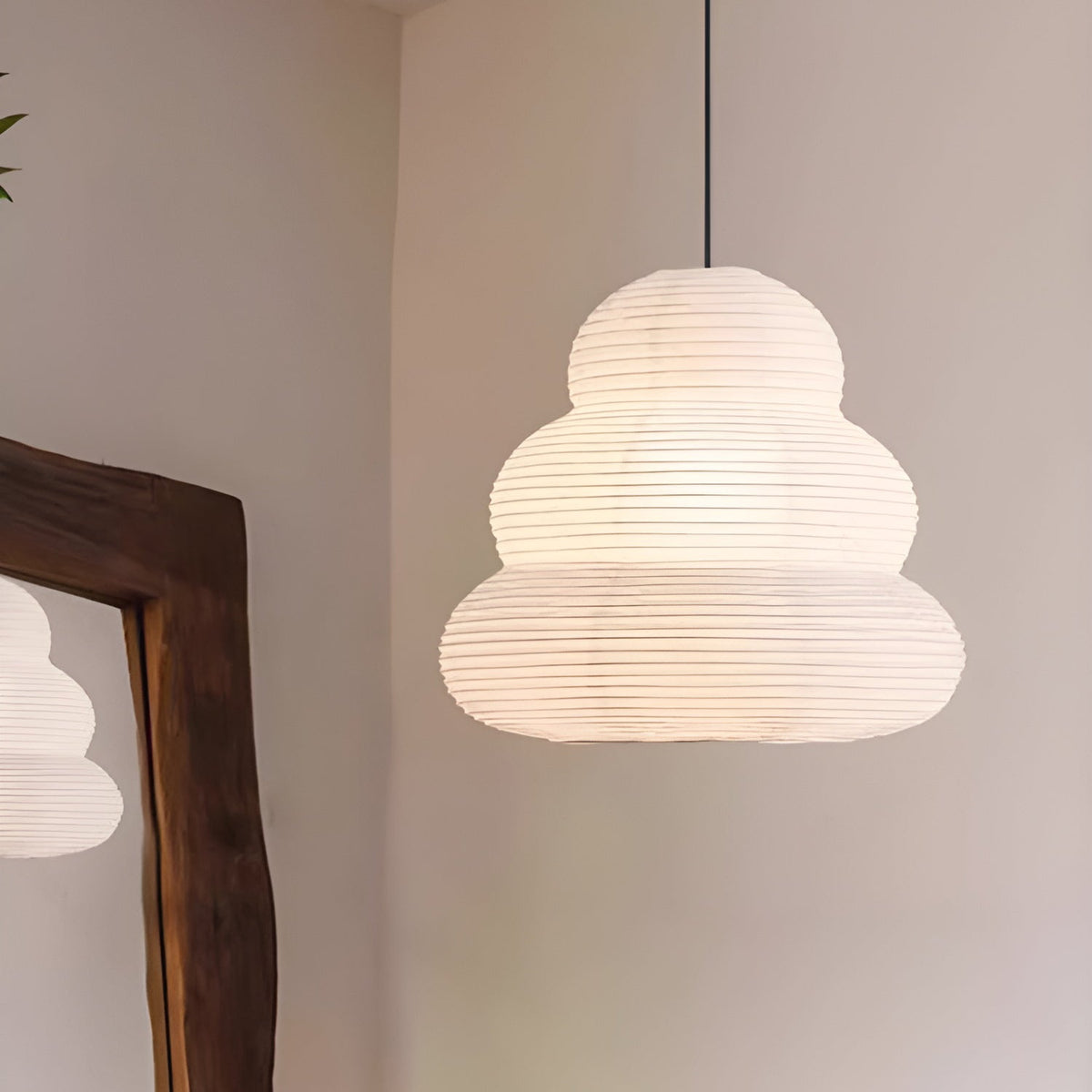 Suspension Véronique en papier et fer – vue 7