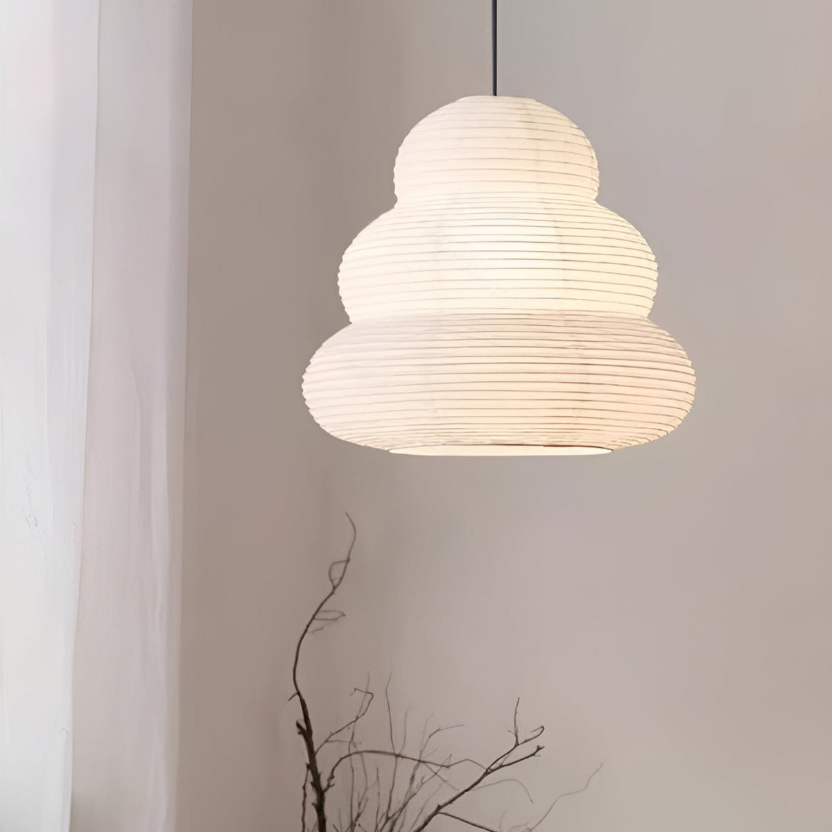Suspension Véronique en papier et fer – vue 8