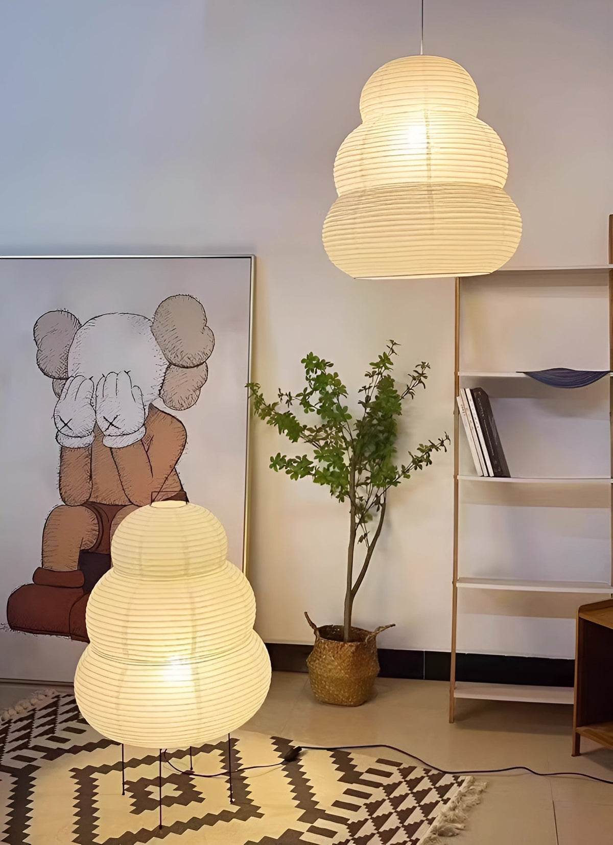 Suspension Véronique en papier et fer – vue 29