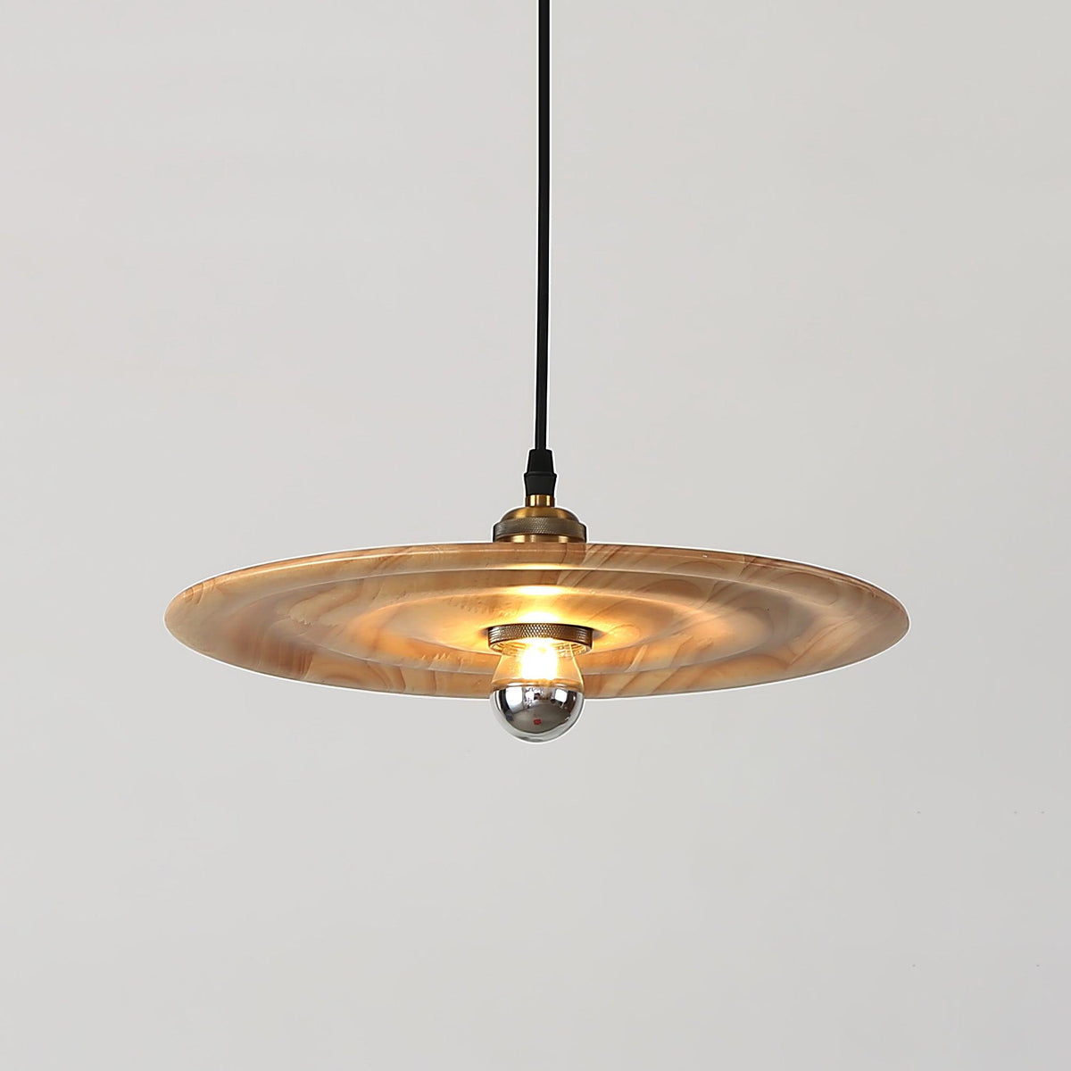Suspension Oural en verre et bois – vue 17