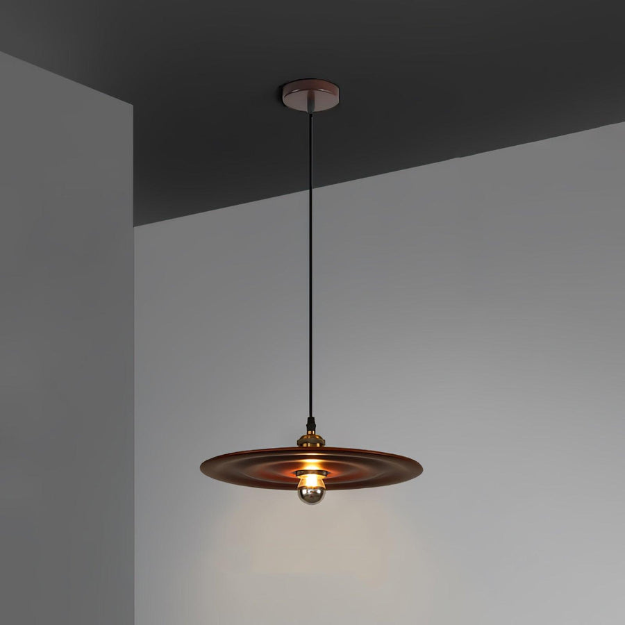 Suspension Oural en verre et bois – vue 5
