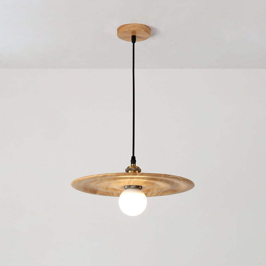 Suspension Oural en verre et bois – vue 3