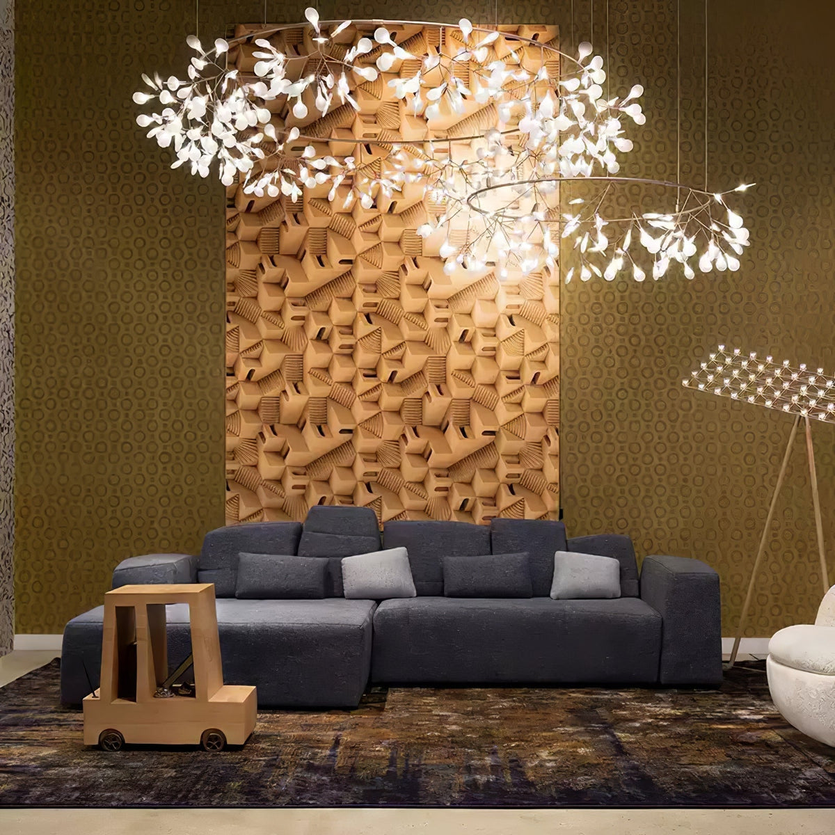 Lustre Papyrus en métal – vue 65