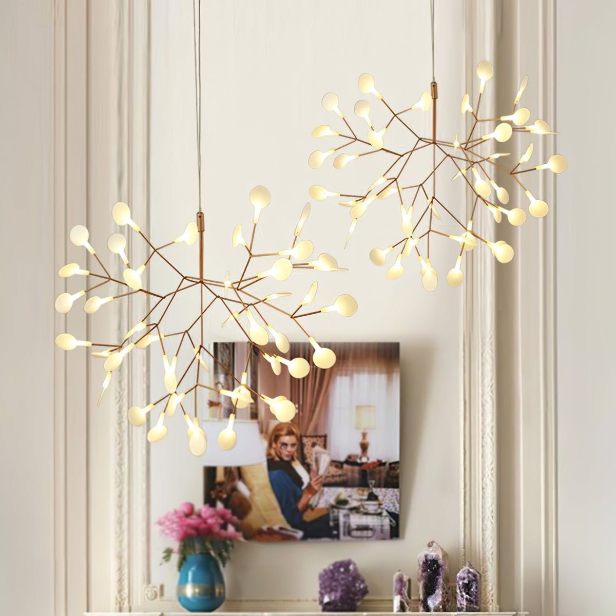 Lustre Papyrus en métal – vue 3