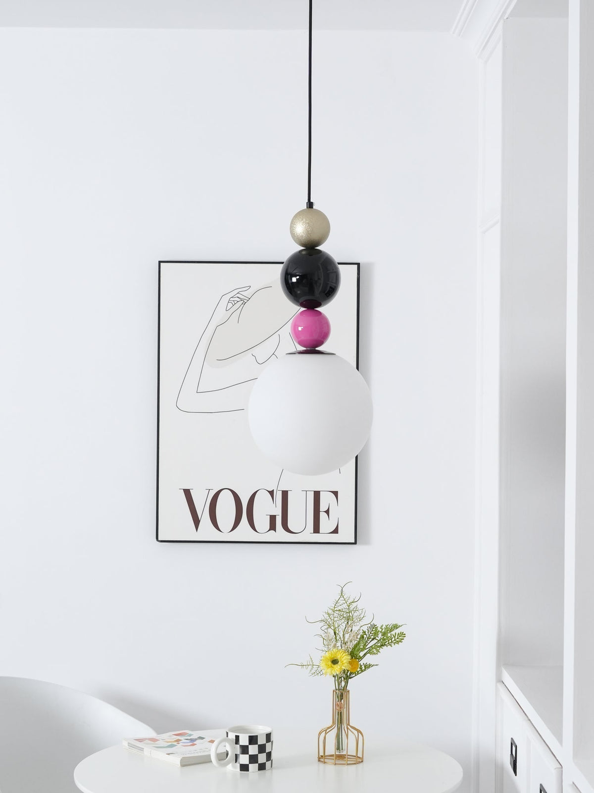 Suspension Vivace en verre et métal – vue 37